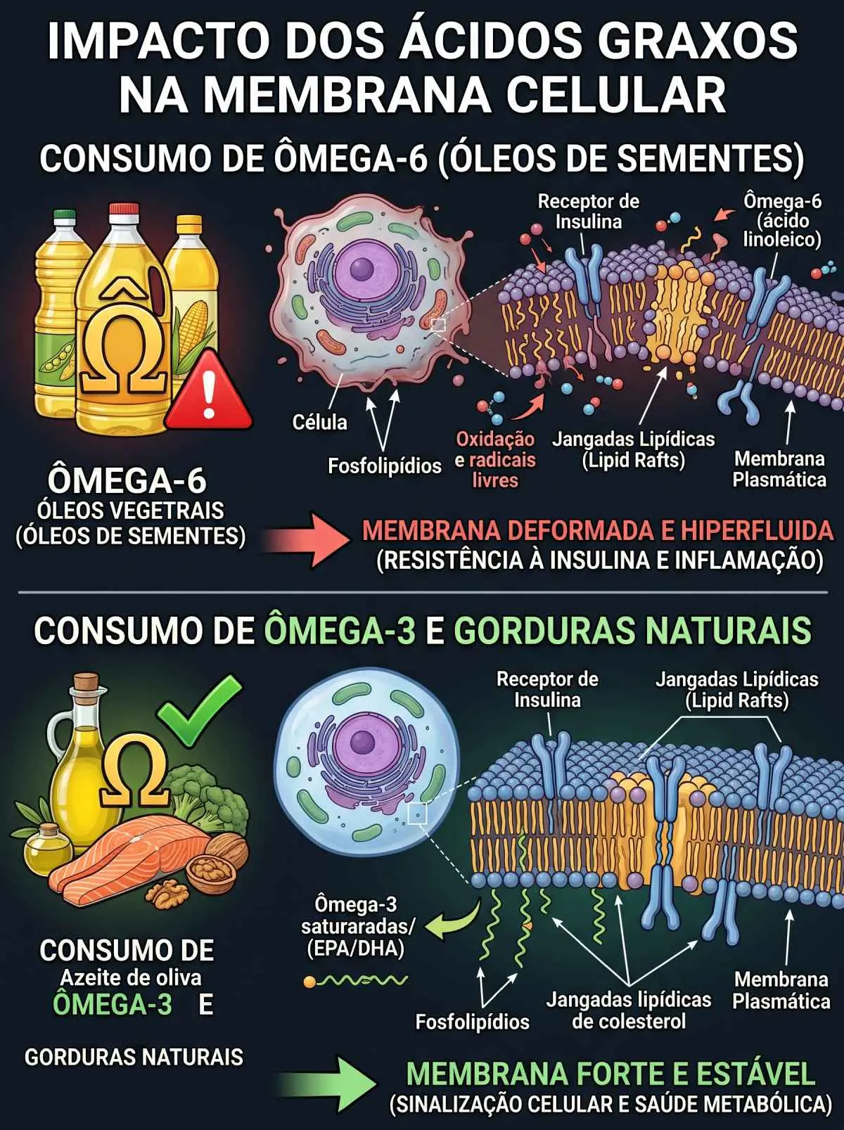 O Ciclo de Lands: Como os Óleos Refinados (Soja, Girassol, etc) Destroem as Nossas Células e Causam Diabetes Tipo 2